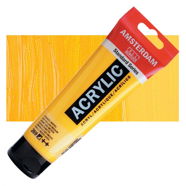 Ακρυλικό Χρώμα Amsterdam acrylic 269 azo yellow medium, 120ml