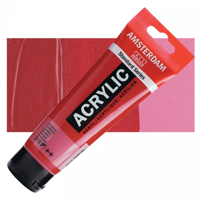 Ακρυλικό Χρώμα Amsterdam acrylic 318 carmine, 120ml