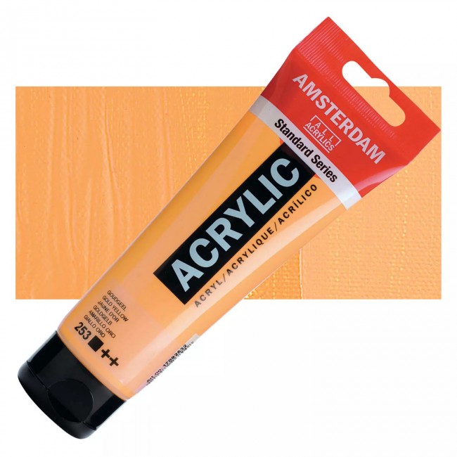 Ακρυλικό Χρώμα Amsterdam acrylic 253 gold yellow, 120ml