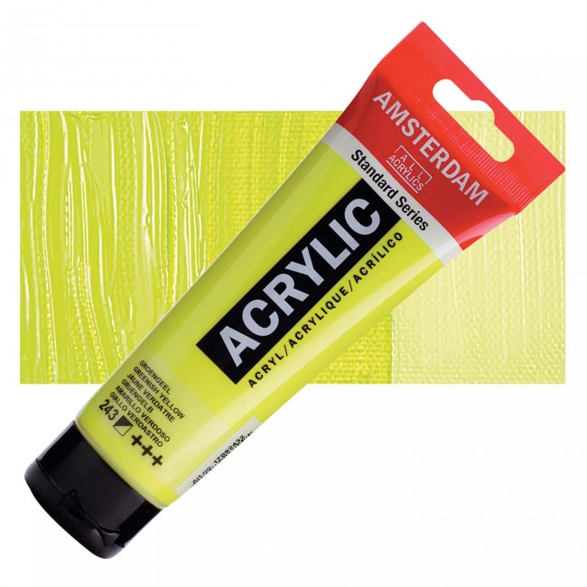 Ακρυλικό Χρώμα Amsterdam acrylic 243 greenish yellow, 120ml