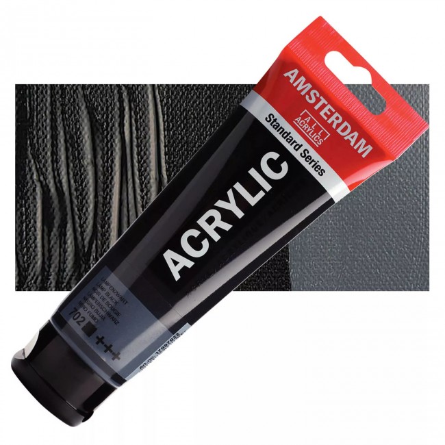 Ακρυλικό Χρώμα Amsterdam acrylic 702 lamp black, 120ml