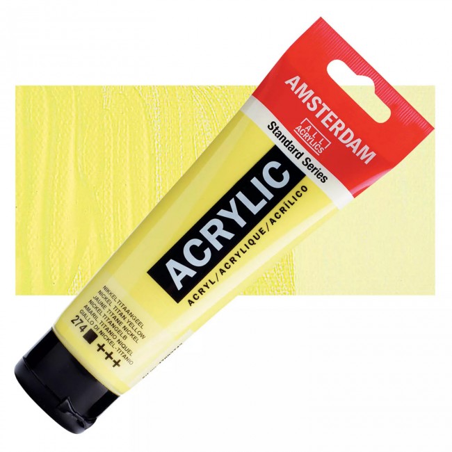 Ακρυλικό Χρώμα Amsterdam acrylic 274 nickel titanium yellow, 120ml
