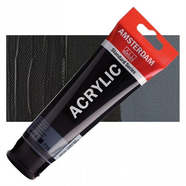 Ακρυλικό Χρώμα Amsterdam acrylic 735 oxide black, 120ml
