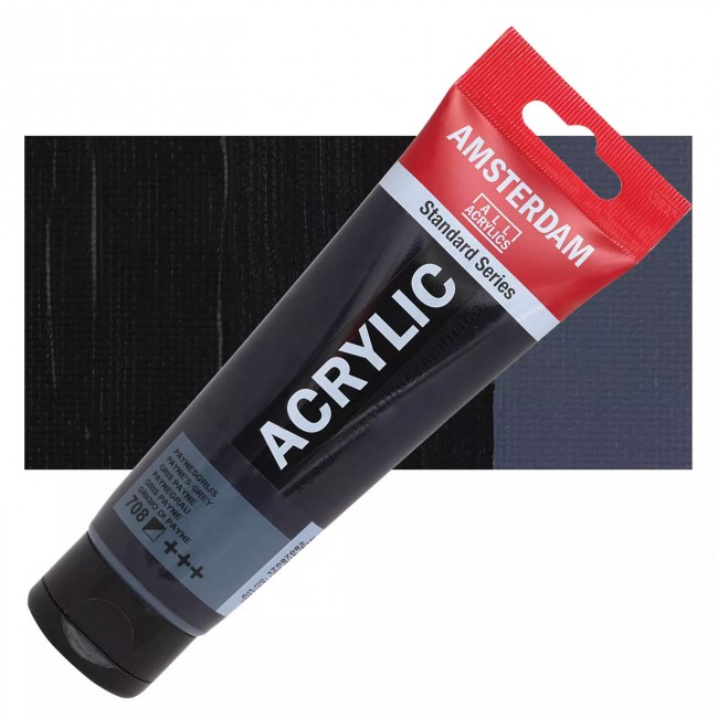 Ακρυλικό Χρώμα Amsterdam acrylic 708 paynes grey, 120ml
