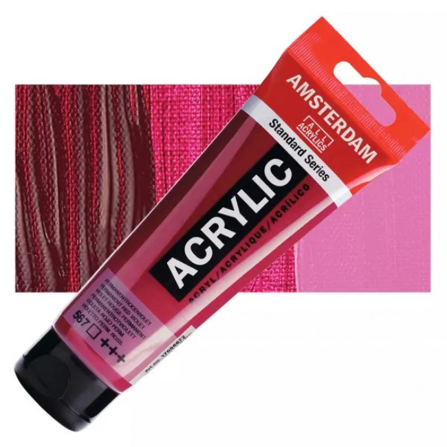Ακρυλικό Χρώμα Amsterdam acrylic 567 permanent red violet, 120ml