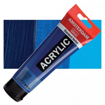 Ακρυλικό Χρώμα Amsterdam acrylic 570 phthalo blue, 120ml