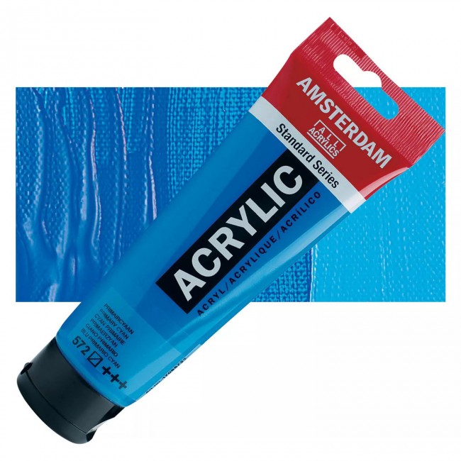 Ακρυλικό Χρώμα Amsterdam acrylic 572 primary cyan, 120ml