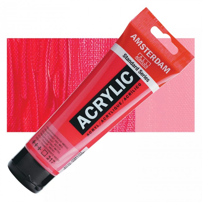 Ακρυλικό Χρώμα Amsterdam acrylic 317 transparent red medium, 120ml