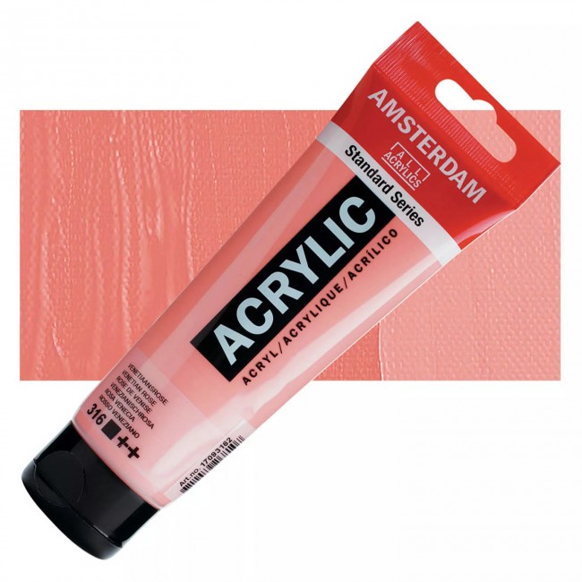 Ακρυλικό Χρώμα Amsterdam acrylic 316 venetian rose, 120ml