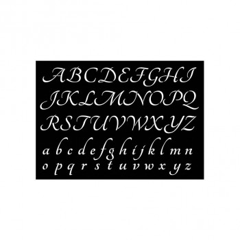 Stencil Γράμματα Λατινικοί  Χαρακτήρες 21x29,7cm, Artemio