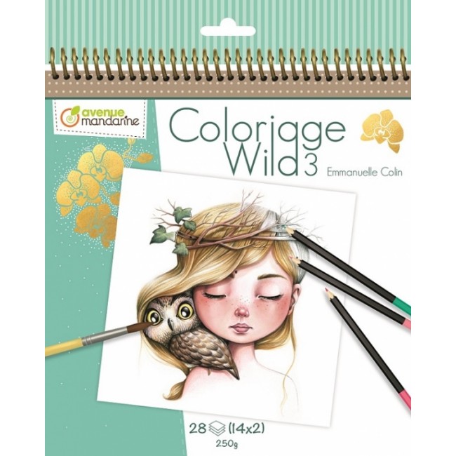 Colouring book wild3, 20x20cm Colouring book wild3, 20x20cm