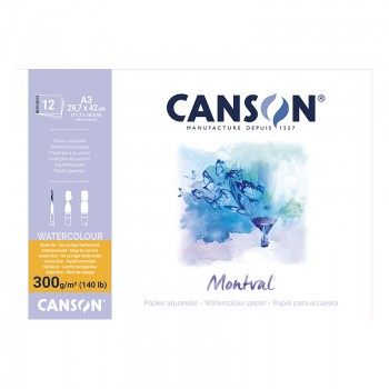 Μπλοκ canson montval aqua cold pressed, 29,7x42cm 300gr