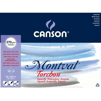 Μπλοκ Canson Montval Torchon Aqua, 36x48cm 270gr