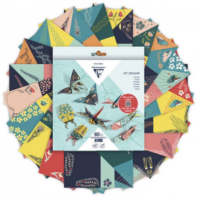 Origami σετ 60 φύλλα, insects Origami σετ 60 φύλλα, insects