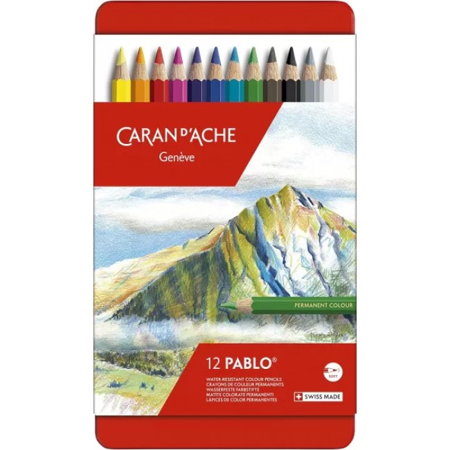 Σετ ξυλομπογιές caran d'ache pablo, 12 χρώματα Σετ ξυλομπογιές caran d'ache pablo, 12 χρώματα