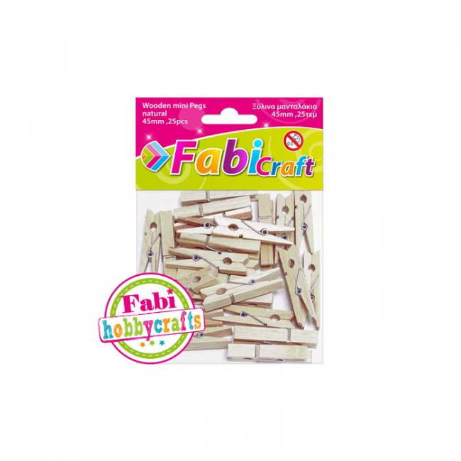 Ξύλινα Μανταλάκια 45mm