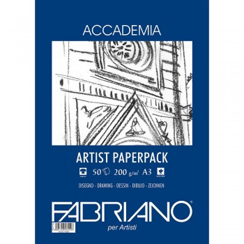 accademia drawing paper pack A3, 200gr, 50 φύλλα