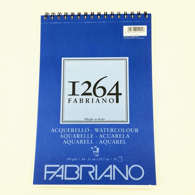 Μπλοκ Σπιραλ Fabriano 1264 Aquarel, A4