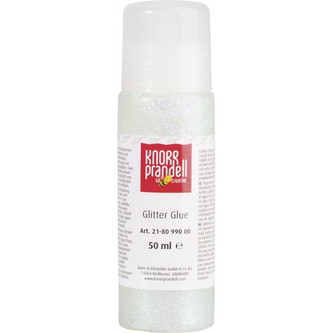 Κόλλα glitter 50ml, λευκό χρώμα Κόλλα glitter 50ml, λευκό χρώμα
