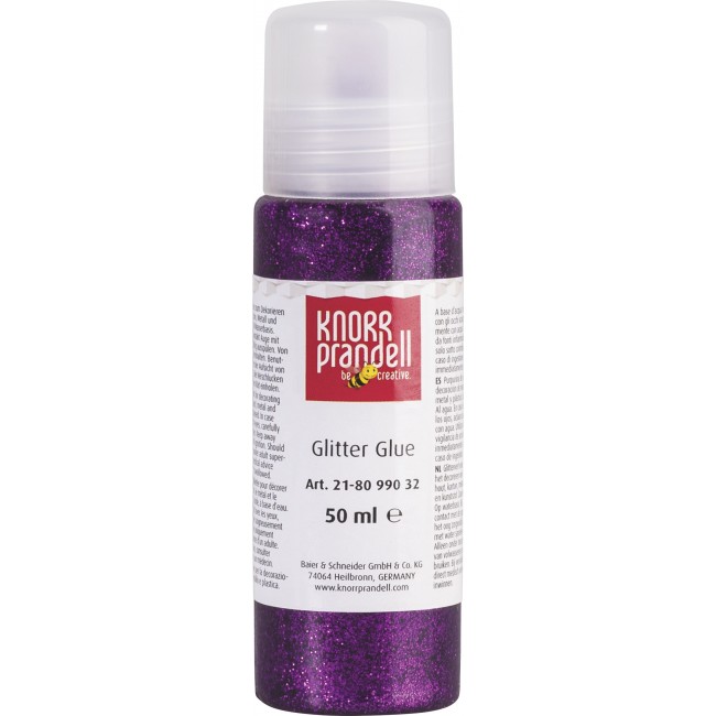Κόλλα glitter 50ml, μωβ χρώμα Κόλλα glitter 50ml, μωβ χρώμα