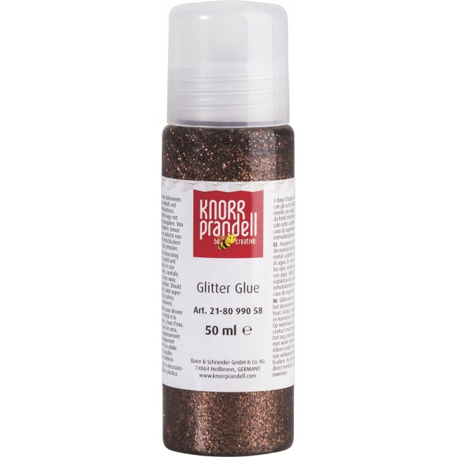 Κόλλα glitter 50ml, καφέ χρώμα Κόλλα glitter 50ml, καφέ χρώμα