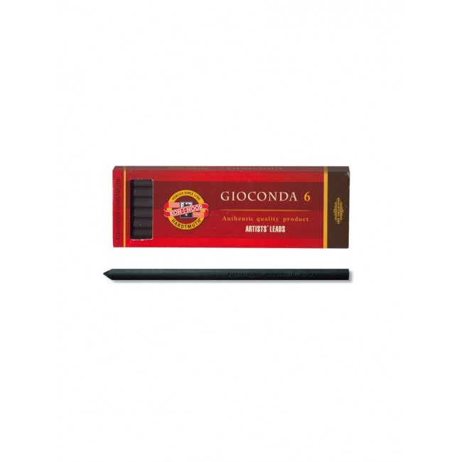 Κάρβουνα πρεσαριστά gioconda για μηχανικό μολύβι 5,6mm, Koh-I-Noor 