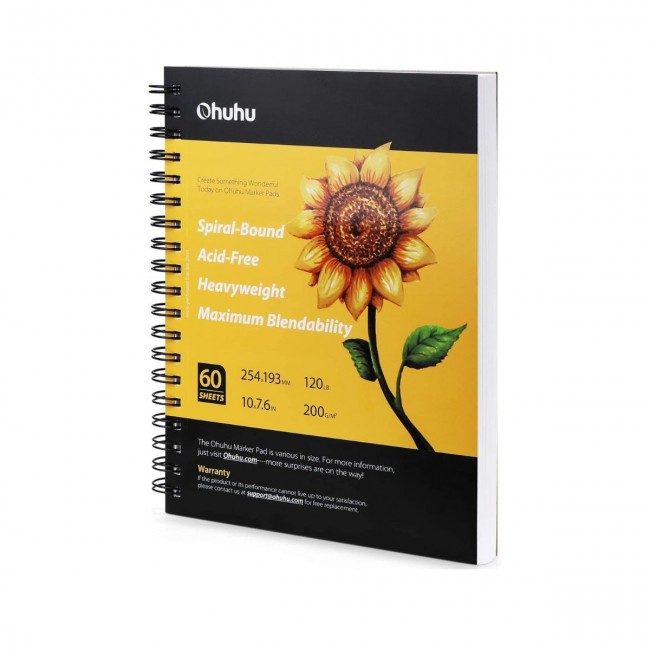 Ohuhu marker sketchbook, σπιράλ 25.4x19.3 cm Ohuhu marker sketchbook, σπιράλ 25.4x19.3 cm