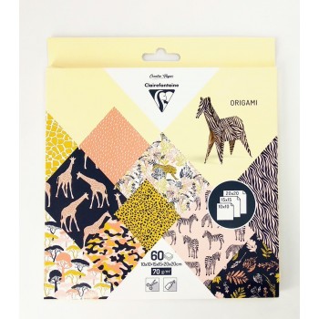 Origami σετ 60 φύλλα, safari