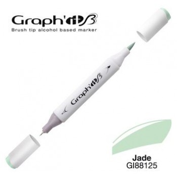 Μαρκαδόρος Οινοπνεύματος Διπλή Μύτη Πινέλο Graph'it Brush, 8125 jade