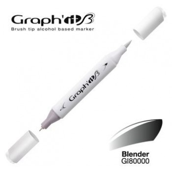 Μαρκαδόρος Οινοπνεύματος Διπλή Μύτη Πινέλο Graph'it Brush, 0000 blender