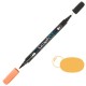Μαρκαδόρος Νερού Διπλή Μύτη Πινέλο Graph'O Twin Tip marker 2110 apricot