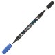 Μαρκαδόρος Νερού Διπλή Μύτη Πινέλο Graph'O Twin Tip marker 7185 ultramarine