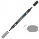 Μαρκαδόρος Νερού Διπλή Μύτη Πινέλο Graph'O Twin Tip marker 9504 neutral grey medium