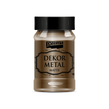 Χρώμα Κιμωλίας Μεταλλικό Decor Metal Pentart, chocolate 100ml