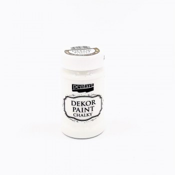 Χρώμα Κιμωλίας Pentart Decor Soft Paint, 100ml white