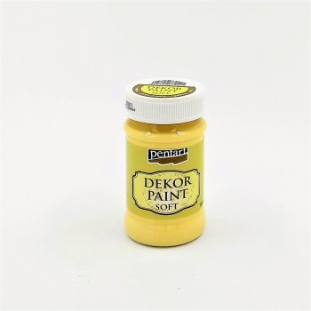 Χρώμα Κιμωλίας Pentart Decor Soft Paint, 100ml yellow