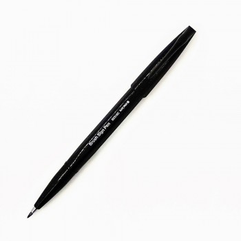 Μαρκαδόρος Brush Sing Pen Pentel, μαύρο χρώμα