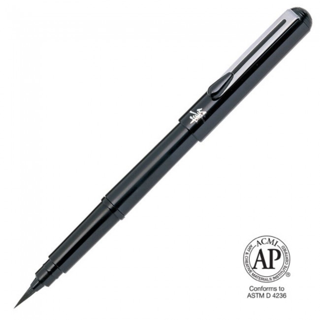 Pocket Brush Pen, gfkp3 black, pentel
