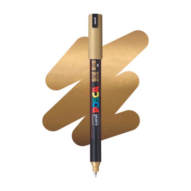 Μαρκαδόρος Ακρυλικός POSCA 1MR, gold