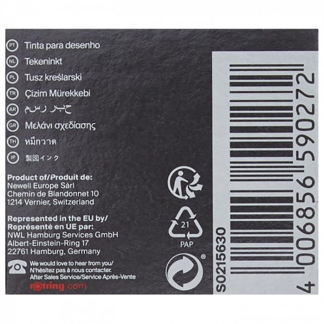 Αμπούλες μελάνης Rotring 5ct Αμπούλες μελάνης Rotring 5ct
