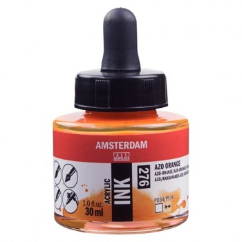 Ακρυλικό Μελάνι Amsterdam, 276 azo orange