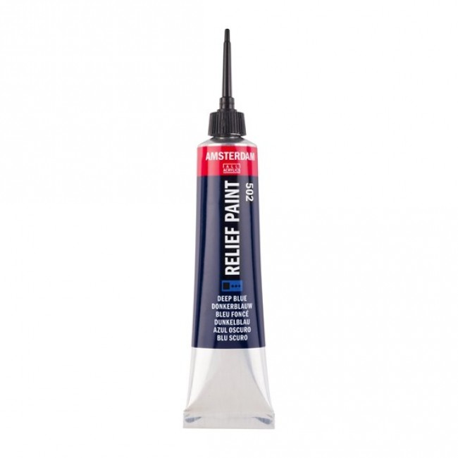 Περίγραμμα Amsterdam Relief Paint 502 deep blue, 20ml Περίγραμμα Amsterdam Relief Paint 502 deep blue, 20ml