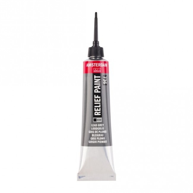 Περίγραμμα Amsterdam Relief Paint 736 lead grey, 20ml Περίγραμμα Amsterdam Relief Paint 736 lead grey, 20ml