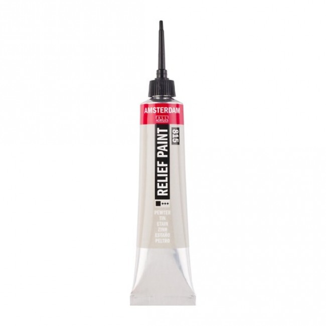 Περίγραμμα Amsterdam Relief Paint 815 pewter, 20ml Περίγραμμα Amsterdam Relief Paint 815 pewter, 20ml