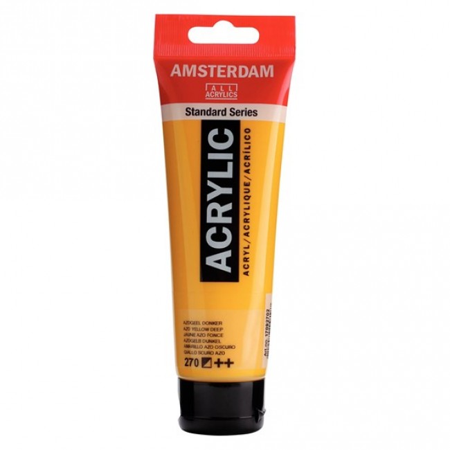 Ακρυλικό Χρώμα Amsterdam acrylic 270 azo yellow deep, 120ml Ακρυλικό Χρώμα Amsterdam acrylic 270 azo yellow deep, 120ml