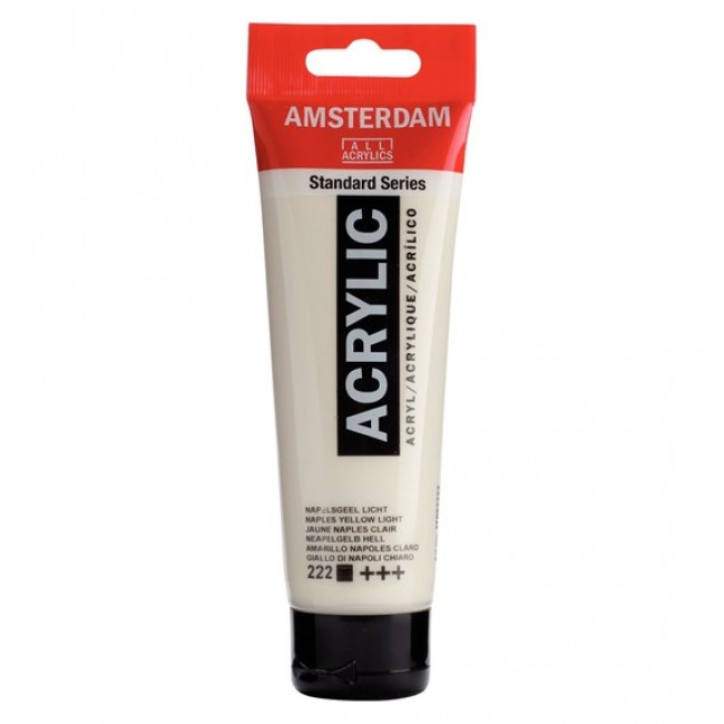 Ακρυλικό Χρώμα Amsterdam acrylic 222 naples yellow light, 120ml