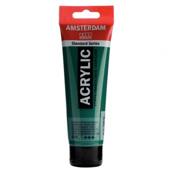 Ακρυλικό Χρώμα Amsterdam acrylic 619 Permanent green deep, 120ml