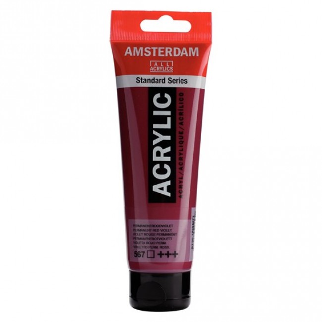 Ακρυλικό Χρώμα Amsterdam acrylic 567 permanent red violet, 120ml Ακρυλικό Χρώμα Amsterdam acrylic 567 permanent red violet, 120ml