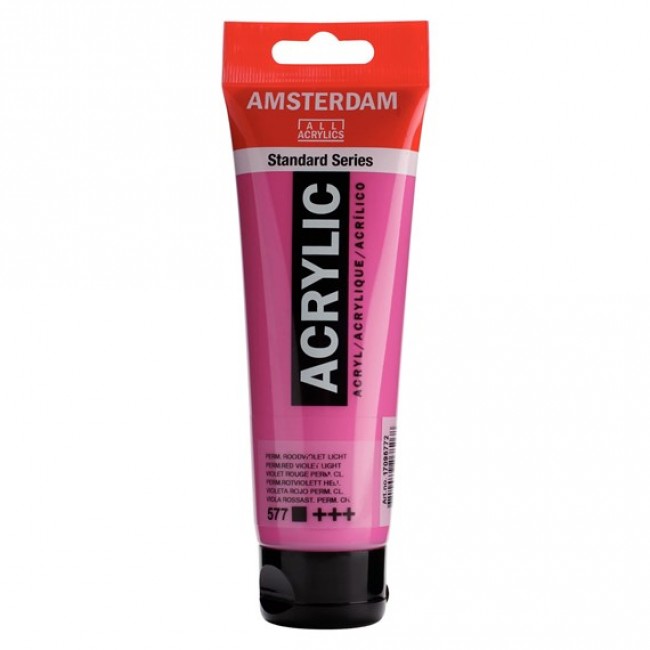 Ακρυλικό Χρώμα Amsterdam acrylic 577 permanent red violet light, 120ml Ακρυλικό Χρώμα Amsterdam acrylic 577 permanent red violet light, 120ml