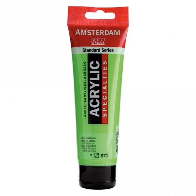 Ακρυλικό Χρώμα Amsterdam acrylic 672 reflex green, 120ml
